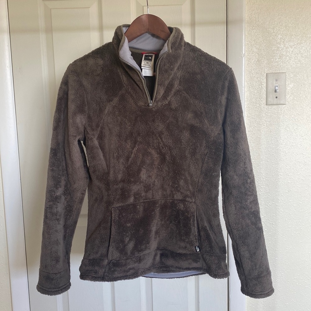 The North Face fuzzy half zip